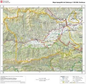 CERDANYA MAPA EN RELLEU 1:100.000 *