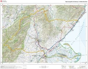 BAIX EBRE. MAPA RELLEU 1:100 000