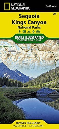 205 SEQUOIA KING CANYON NATIONAL PARKS. CALIFORNIA. E. 1:80,000 *