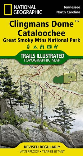 317 CLINGMANS DOME, CATALOOCHEE: GREAT SMOKY MOUNTAINS NATIONAL PARK 1:40,000 *