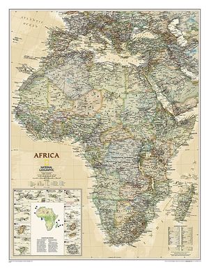 AFRICA EXECUTIVE, TUBED: WALL MAPS *