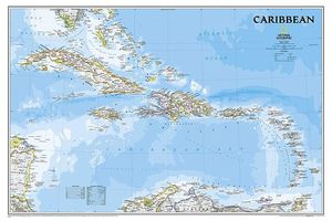 NATIONAL GEOGRAPHIC: CARIBBEAN CLASSIC WALL MAP *