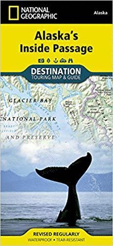 ALASKA'S INSIDE PASSAGE: DESTINATION MAP. E. 1:880,000