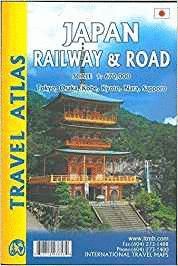 JAPAN - JAPON- RAILWAY & ROAD 1:670.000 -TRAVEL ATLAS *