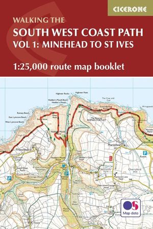 SOUTH WEST COAST PATH MAP BOOKLET - MINEHEAD TO ST IVES *