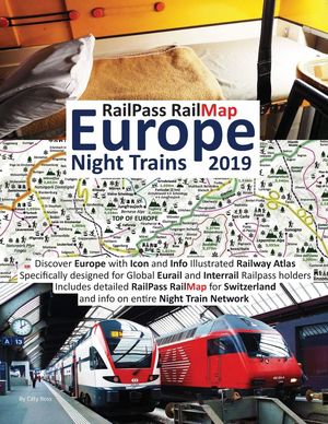 RAILPASS RAILMAP EUROPE - NIGHT TRAINS 2019: *