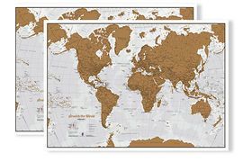 RASCA EL MUNDO -SCRATCH MAP (CAS) MURAL *