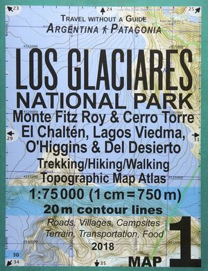 LOS GLACIARES NATIONAL PARK 1:75,000 (GUIA+MAPA)*