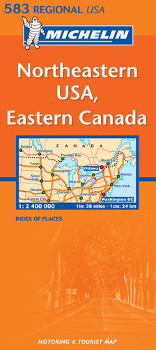 583 NORTHEASTERN USA, EASTERN CANADA  1:2.400.000