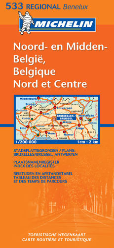 533 BELGIQUE NORD ET CENTRE   E.1:200,000