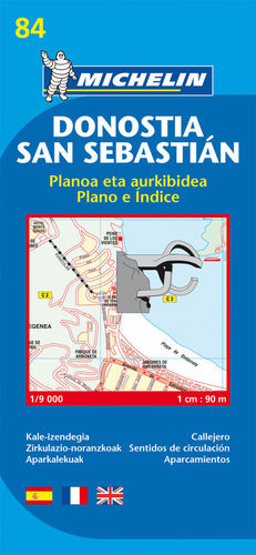 84 DONOSTIA PLANO PLEGADO 1:9.000