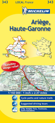 343  ARIEGE HAUTE GARONNE E 1:150,000