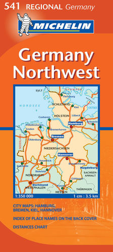 541 GERMANY NORTH WEST / ALEMANIA  NORDOESTE 1:350,000