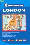 LONDON - LONDRES PLANO PLEGADO E.1:8,000 Nº 19034