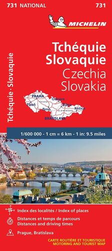 731 TCHEQUIE, SLOVAQUIE / CZECHIA, SLOVA / CHEQUIA, ESLOVAQUIA 1:600,000  *