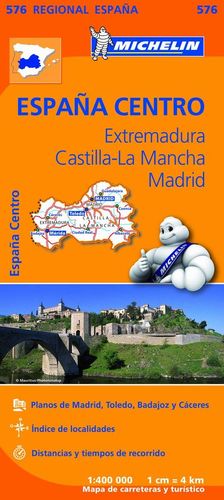 576 EXTREMADURA, CASTILLA LA MANCHA, MADRID  E.1:400.000 *