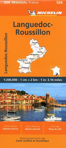 526 MAPA REGIONAL LANGUEDOC-ROUSSILLON 1:200.000