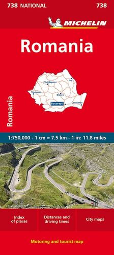 738 RUMANIA - ROMANIA 1:750.000