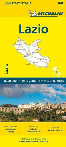 360 MAPA LOCAL LAZIO 1:200.000 *