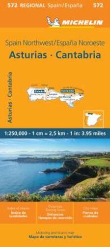 572 ASTURIAS, CANTABRIA. ESPAÑA NOROESTE/ SPAIN NORTHWEST 1:250,000