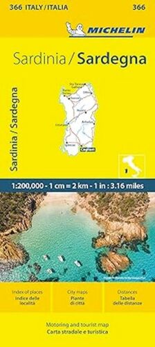 366 SARDEGNA - SARDINIA - CERDEÑA 1:2000,000