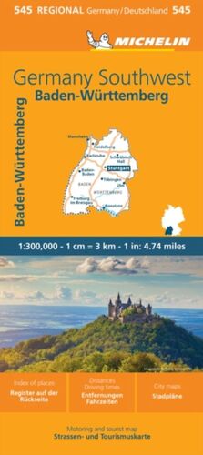 545 GERMANY SOUTHWEST / BADEN-WÜRTTEMBERG 1:300,000