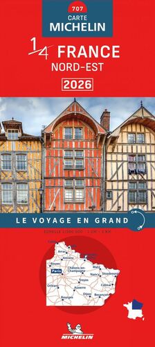 707 FRANCE NORD-EST, MAPA NATIONAL 2026 1:500,000