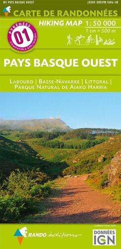 01 PAYS BASQUE OUEST 1:50,000