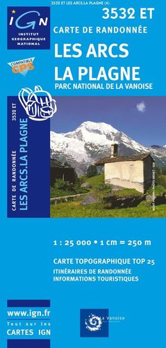 3532 ET LES ARCS LA PLAGNE E. 1:25,000