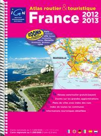 FRANCE ATLAS ROUTIER & TOURISTIQUE 2012 - 2013