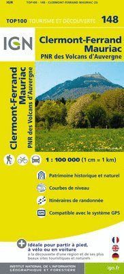 148 CLERMONT-FERRAND  MAURIAC 1:100.000