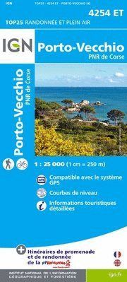 4254 ET PORTO-VECCHIO 1:25.000 -TOP 25 (CORCEG) *
