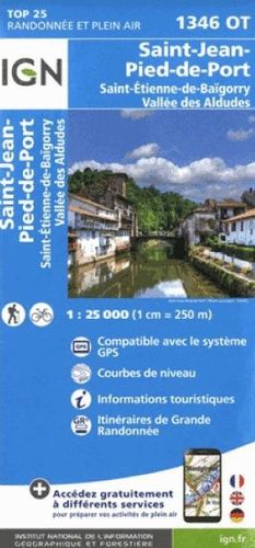 1346 OT ST-JEAN-PIED-DE-PORT 1:25.000
