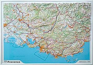 PROVENCE - CARTE EN RELIEF - (RELIEVE) 1/200 000 *