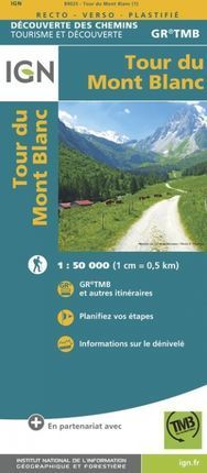 TOUR DU MONT BLANC 1:50.000