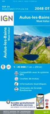 2048 OT AULUS-LES-BAINS 1:25.000 -TOP 25