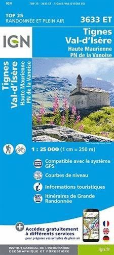 3633 ET TIGNES VAL D'ISERE 1:25.000