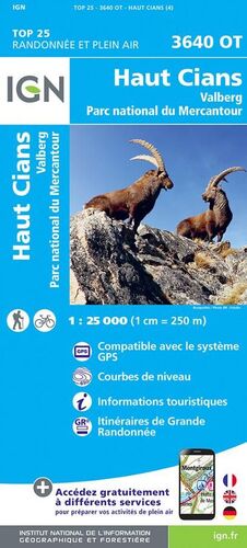 3640 OT HAUT CIANS 1:25,000 *