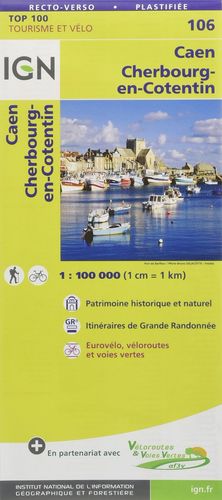 106 CAEN CHERBOURG-EN-COTENTIN 1:100.000 *