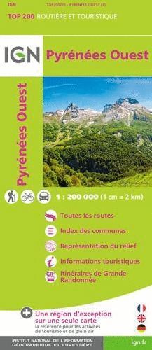 205 PYRÉNÉES OUEST 1:200.000 -TOP 200
