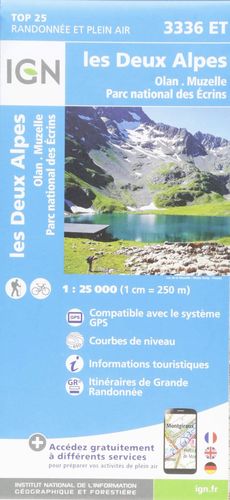 3336 ET LES DEUX ALPES 1:25.000