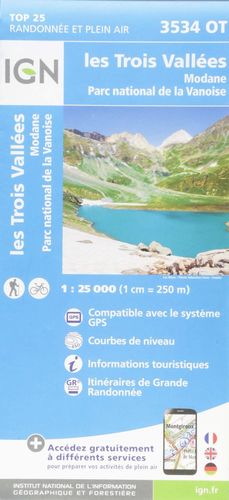 3534 OT LES TROIS VALLEES 1:25.000