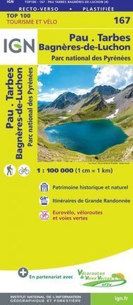 167 PAU - TARBES - BAGNÈRES-DE-LUCHON 1:100.000