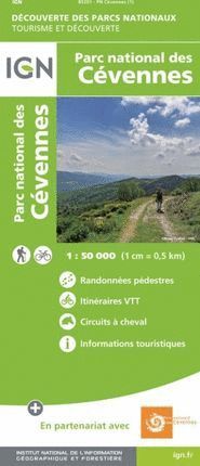 PARC NATIONAL DES CÉVENNES 1:50.000 *