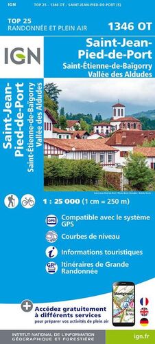 1346 OT ST-JEAN-PIED-DE-PORT 1:25.000 *