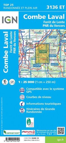 3136 ET COMBE LAVAL 1:25,000