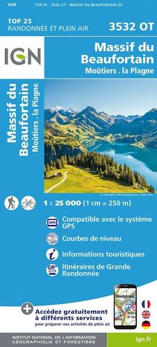 3532 OT MASSIF DU BEAUFORTAIN 1:25.000