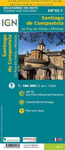 GR65-1 ST JACQUES DE COMPOSTELLE 1:100,000 *