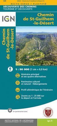 CHEMIN DE ST-GUILHEM-LE-DESERT 1:90.000 *