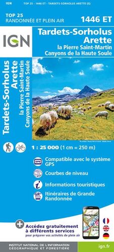 1446 ET TARDETS-SORHOLUS ARETTE 1:25,000 *